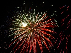 Fireworks to kick off the opening ceremony of Queenstown's Winter Festival