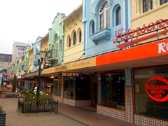 Eateries situated along the historic New Regent Street in the heart of Christchurch
