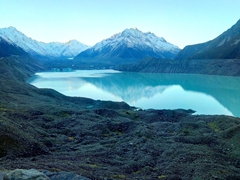 Tasman lake and glacier