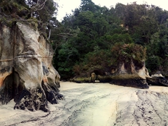 Rock formations on Anchorage Beach