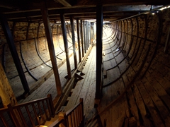 Interior hull view of the Edwin Fox
