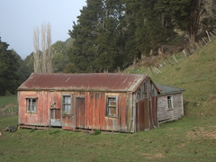 Decrepit farmhouse; Forgotten Highway