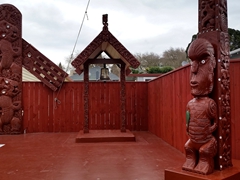 Maori carvings; Ohinemutu Maori Village