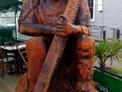 Paddy sculpture by Paddy's Irish Bar; Napier 