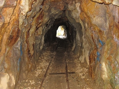 Old mining tunnel in Karangahake Gorge