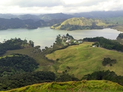 Spectacular views of Whangaroa Harbor from the top of St Paul's Rock