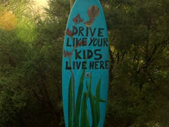 "Drive like your kids live here" - an important message for NZ's more aggressive drivers!