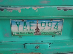 Philippines license plate