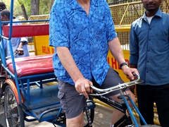 Bob the rickshaw driver; Old Delhi