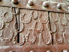 Horseshoes on the door of Buland Darwaza (Victory Gate), Fatehpur Sikri
