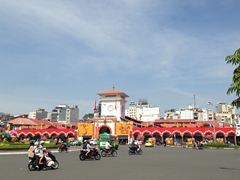Ben Thanh Market gets a temporary face-life during Tet celebrations