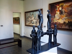 Artwork on display at the Museum of Fine Arts