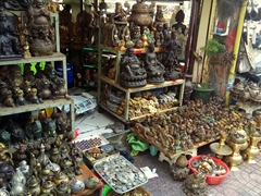 Tiny stores packed with an array of antiques and reproductions;  Le Cong Kieu St (Antique Street)