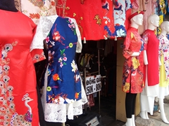 A nice selection of áo dài for sale; Ben Binh