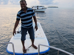 Harish, the friendly sea captain of MY Sheena