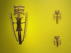 Intricate detail on these gold pieces; Gold Museum