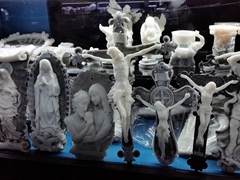 Religious icons for sale; Zipaquirá Salt Mine
