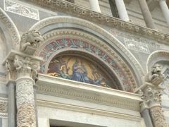 Mosaic over entrance to Pisa Duomo