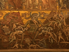 The Last Judgement Satan mosaic; Baptistry of San Giovanni