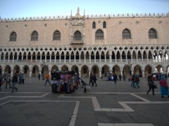 The Doge's Palace (Palazzo Ducale), a Venetian Gothic landmark in Piazza San Marco