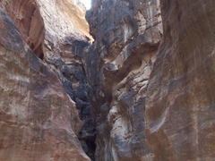 The Siq is a mile long narrow gorge that leads into the city of Petra