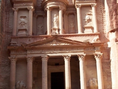 The first glimpse of Al Khazneh (The Treasury) is forever etched in our minds as we exited the narrow siq leading to this unforgettable sight; Petra