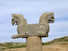 Achaemenid eagle headed griffin; Persepolis