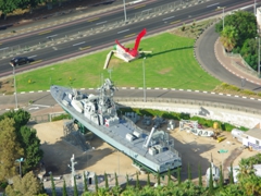 A ship on display at one of Haifa's Naval Museums