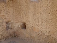 Snapshot of the Byzantine Church (complete with well preserved floor mosaics and a pottery shards in plaster wall); Masada Plateau Fortress