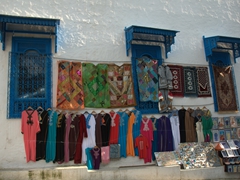 Colorful souvenirs for sale to entice Sidi Bou Said's numerous visitors