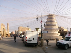Panoramic view of Ouled el Hadef, the old traditional section of Tozeur