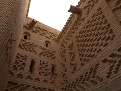 Intricate brickwork found in every corner of Tozeur