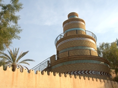A traditional tower at Dar Charait