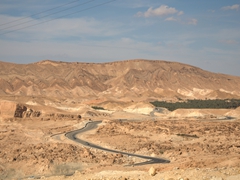 Road scenery on the drive from Tamerza to Chebika