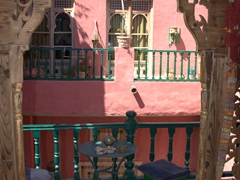 Tiny balcony in a traditional medina home