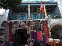 Souvenir shop in a traditional house on Place du Caire