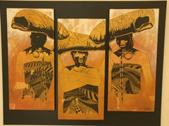 Artwork on display at Palais Khereddine