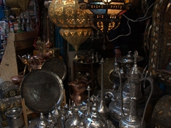 Beautiful souvenirs must be haggled for when shopping in the medina