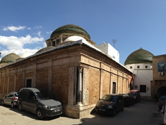 Green domes of Tourbet el-Bey