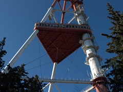 Tbilisi's iconic TV tower; Mtatsminda Park