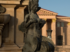 Detail on the Fountain of Neptune; Batumi