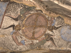 Ceiling painting at the Church of the Dormition; Vardzia