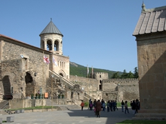 Inner courtyard of Svetitskhoveli Cathedral