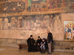 Interior scene at Svetitskhoveli Cathedral; Mtskheta