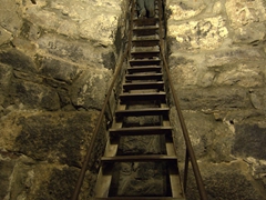 Staircase leading down to the well where St Gregory spent 12 long years of imprisonment