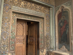 Ornate entranceway to the main church at the Holy Echmiadzin