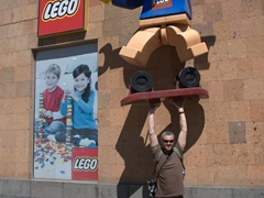 Robby at the lego store; Yerevan