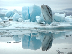 Beautiful icebergs at Jökulsárlón