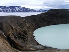 For all our efforts, we were finally rewarded with this panoramic view of Askja
