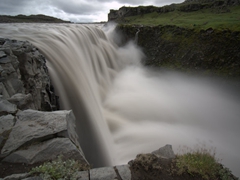 View of Europe's most powerful waterfall, the mighty Dettifoss